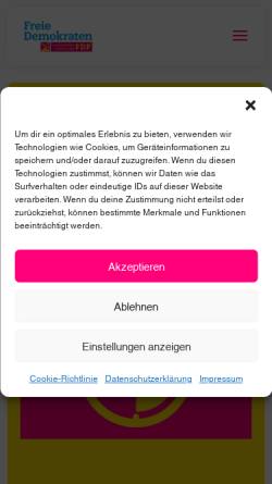 Vorschau der mobilen Webseite www.fdp-fraktion-lsa.de, FDP-Landtagsfraktion Sachsen-Anhalt