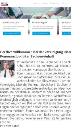 Vorschau der mobilen Webseite www.vlk-lsa.de, Vereinigung Liberaler Kommunalpolitiker Sachsen-Anhalt