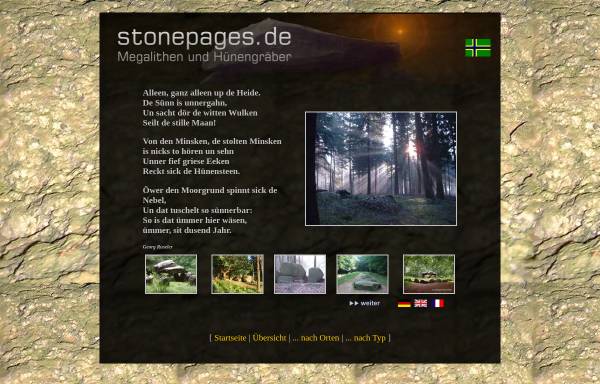 Vorschau von www.stonepages.de, Megalithen im Osnabrücker Land