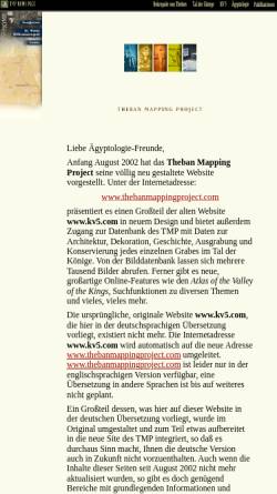 Vorschau der mobilen Webseite www.kv5.de, KV5 - Theban Mapping Project (TMP)