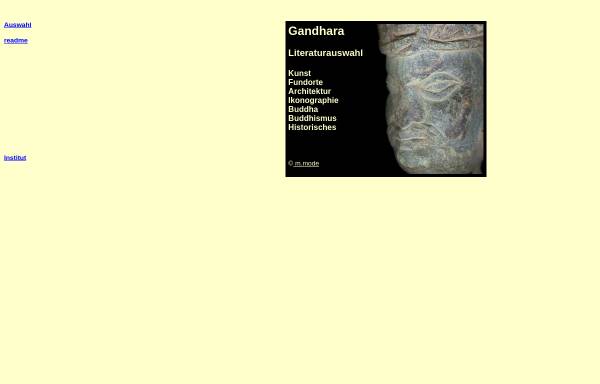 Vorschau von www.orientarch.uni-halle.de, Gandhara Bibliography
