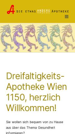 Vorschau der mobilen Webseite www.die-andere-apo.at, Dreifaltigkeitsapotheke