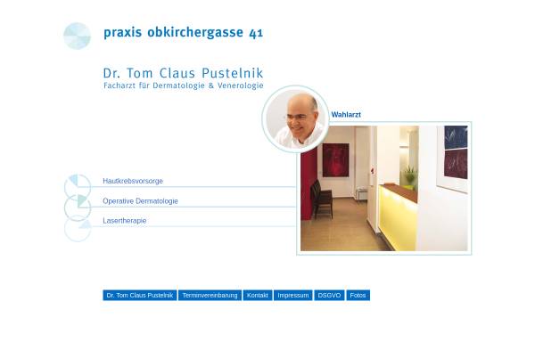Vorschau von www.hautarztpustelnik.at, Hautarzt Dr. Pustelnik