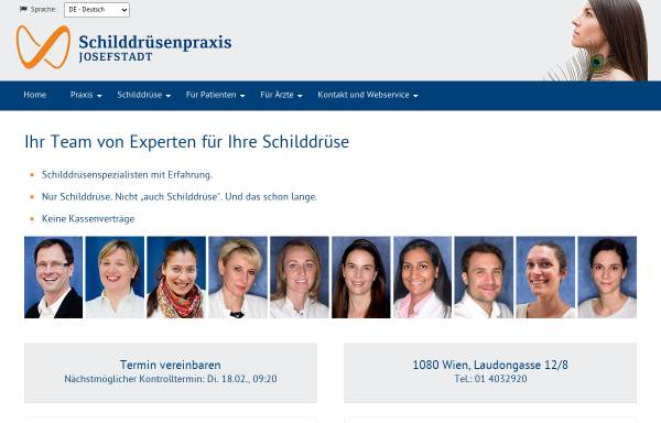 Vorschau von www.schilddruesenpraxis.at, Schilddrüsenpraxis Josefstadt 1080 Wien