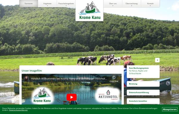 Vorschau von www.krome-kanu.de, Krome-Kanu Verleih