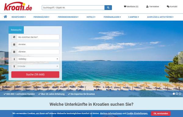 Vorschau von www.kroati.de, Kroati-Reisen GmbH & Co. KG