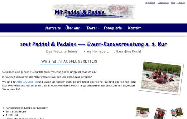 Vorschau von www.mit-paddel-und-pedale.de, Mit Paddel und Pedale