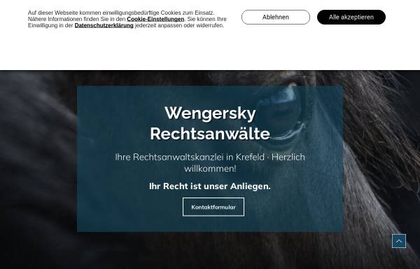 Vorschau von www.wengersky.de, Dr. Graf v. Wengersky & Partner