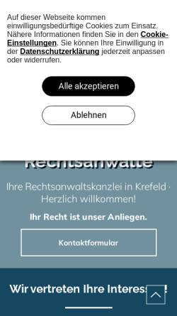 Vorschau der mobilen Webseite www.wengersky.de, Dr. Graf v. Wengersky & Partner