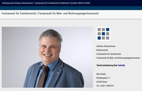 Vorschau von www.rechtsanwalt-schwartmann.de, Schwartmann Andreas