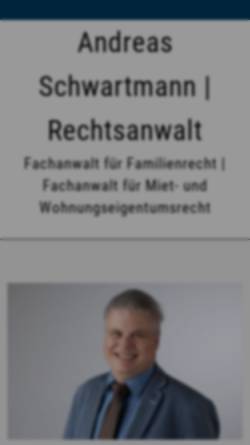 Vorschau der mobilen Webseite www.rechtsanwalt-schwartmann.de, Schwartmann Andreas