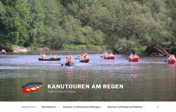 Vorschau von www.bootwandern.de, Regental-Kanu, Kanuverleih und Kanutouren am Regen