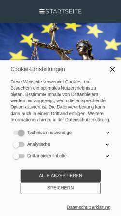 Vorschau der mobilen Webseite kanzleiarbeitsrecht.org, Orth Andreas