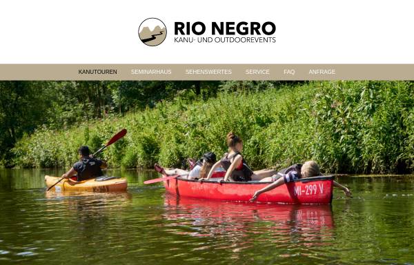 Vorschau von www.rionegro.de, Rio Negro Kanutouristik