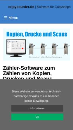 Vorschau der mobilen Webseite www.copycounter.de, Copycounter_net