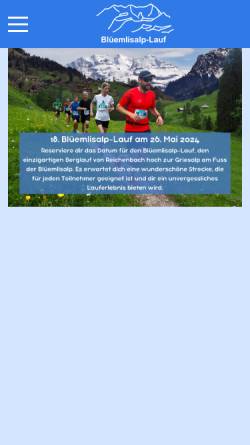Vorschau der mobilen Webseite www.bluemlisalp-lauf.ch, Bluemlisalp-Lauf