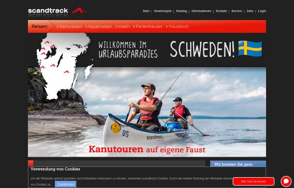 Vorschau von www.scandtrack.de, Scandtrack Touristik: Skandinavienreisen