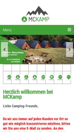Vorschau der mobilen Webseite www.kanusports.de, MCK Sports