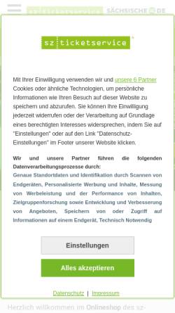 Vorschau der mobilen Webseite www.sz-ticketservice.de, SZ-Ticketservice