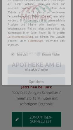 Vorschau der mobilen Webseite www.apotheke-am-ei.de, Apotheke am Ei