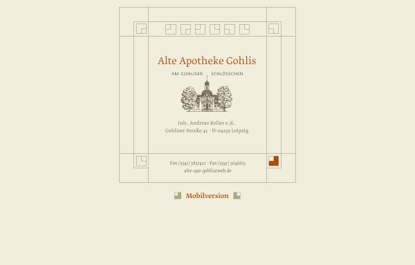 Vorschau von www.alte-apo-gohlis.de, Alte Apotheke Gohlis