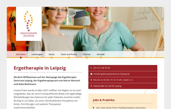 Vorschau von www.ergotherapiezentrum-leipzig.de, Ergotherapiezentrum Leipzig