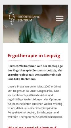 Vorschau der mobilen Webseite www.ergotherapiezentrum-leipzig.de, Ergotherapiezentrum Leipzig