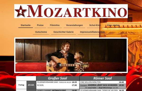 Vorschau von www.mozartkino.at, Mozartkino