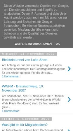 Vorschau der mobilen Webseite dieteufelsengel.blogspot.com, Die Teufelsengel