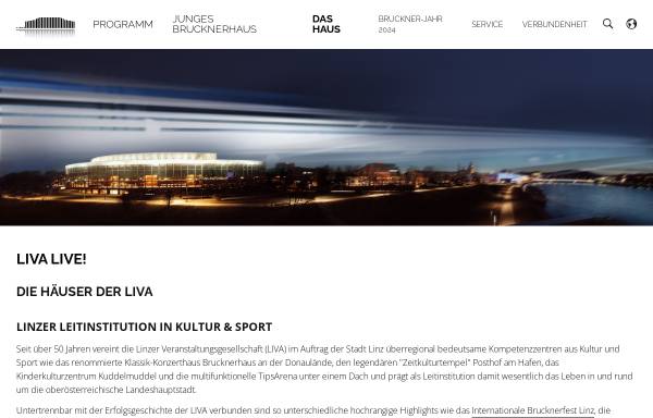 Vorschau von www.liva.at, LIVA - Linzer Veranstaltungsgesellschaft Gmbh