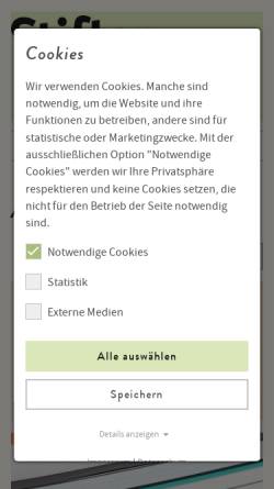 Vorschau der mobilen Webseite www.stifter-haus.at, Stifter-Haus