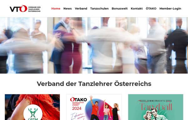 Vorschau von www.vtoe.at, Verband der Tanzlehrer Österreichs (VTÖ)