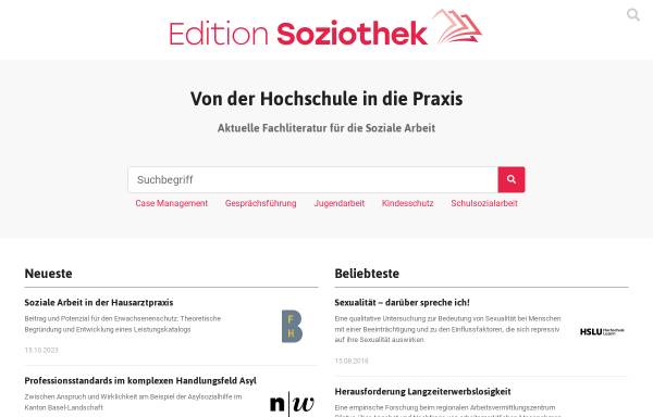 Vorschau von www.soziothek.ch, Edition Soziothek