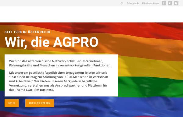 Vorschau von www.agpro.at, AGPRO - Austrian Gay Professionals