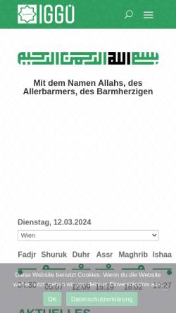 Vorschau der mobilen Webseite www.derislam.at, Der Islam in Österreich
