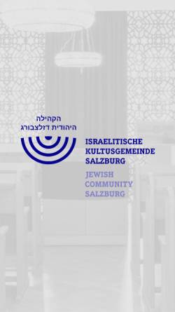 Vorschau der mobilen Webseite www.ikg-salzburg.at, Israelitische Kultusgemeinde Salzburg