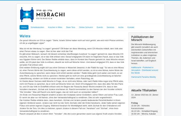 Vorschau von www.misrachi.at, Misrachi Bewegung Wien