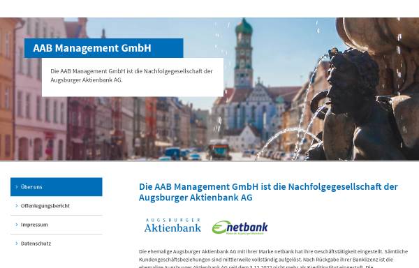 Vorschau von www.aab.de, Augsburger Aktienbank AG