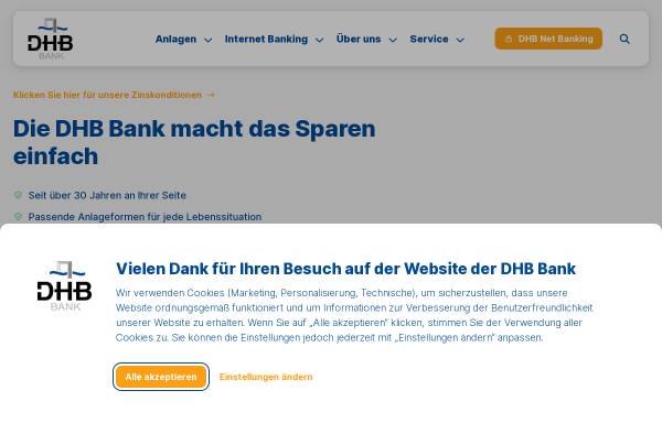 Vorschau von dhbbank.de, Demir Halk Bank (Nederland) N.V.