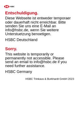 Vorschau der mobilen Webseite www.hsbctrinkaus.lu, HSBC Trinkaus & Burkhardt (International) SA