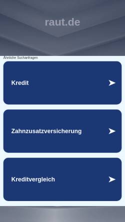 Vorschau der mobilen Webseite www.raut.de, Rachfahl & Tielke OHG