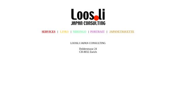 Vorschau von loos.li, Loos.li Japan Consulting