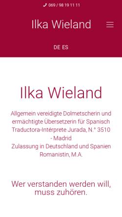 Vorschau der mobilen Webseite don-quixote.de, Ilka Wieland