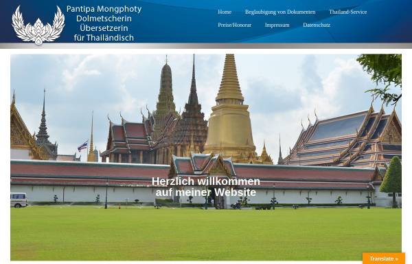 Vorschau von www.dolmetscher-thai.de, Pantipa Mongphoty