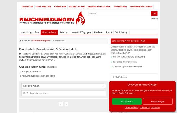 Vorschau von www.die-feuerwehr.de, Webseite Die Feuerwehr