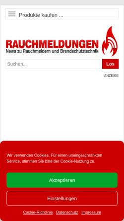 Vorschau der mobilen Webseite www.die-feuerwehr.de, Webseite Die Feuerwehr