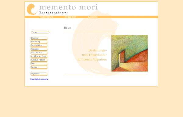 Vorschau von www.bestatterinnen.de, Memento mori, Foshag & Repenning