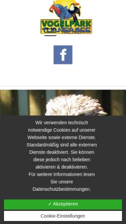 Vorschau der mobilen Webseite vogelpark.at, Vogelpark Turnersee