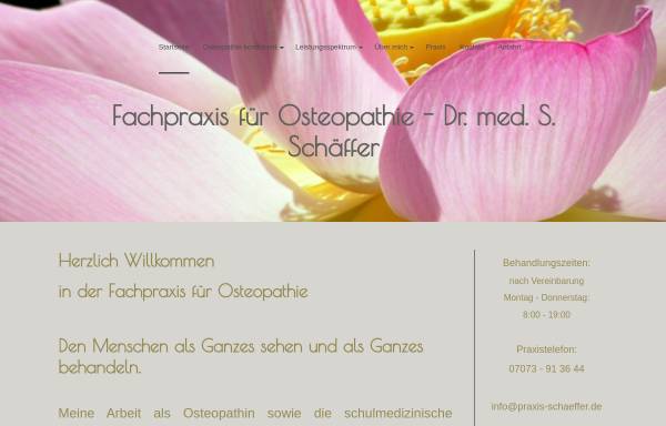 Vorschau von www.praxis-schaeffer.de, Krankengymnastik Schäffer
