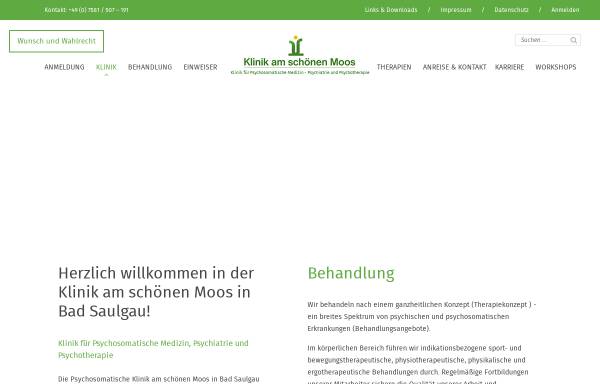 Vorschau von www.klinik-a-s-moos.de, Haus Schönes Moos